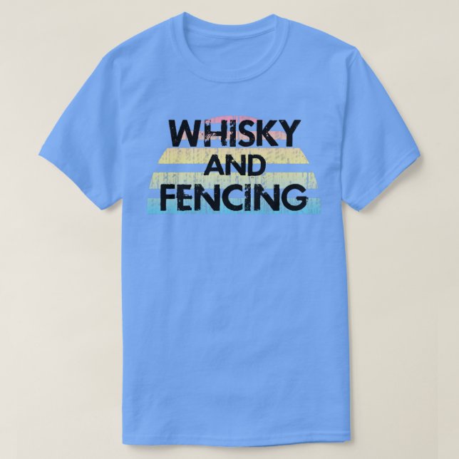 Whisky och staket t shirt (Design framsida)
