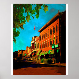 "Whisky Row Prescott" Prescott Art Poster