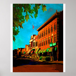 "Whisky Row Prescott" Prescott Art Poster