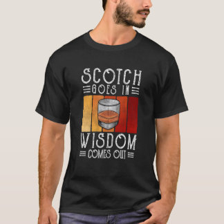 Whisky Scotch kommer ut på visdom T Shirt