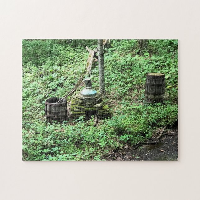 Whiskybränneri på Mabry Mill, VA Pussel (Horisontell)