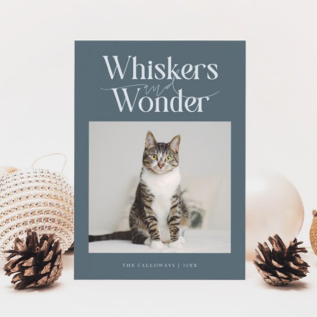 Whiskyr och  kaffefoto Slate-jul Julkort (Skapare uppladdad)