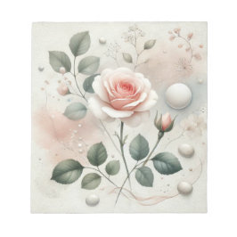 Whisper a Ro - A Dreamy Watercolor Elegance Anteckningsblock