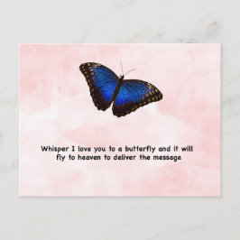 Whisper Butterfly Vykort