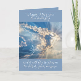 Whisper i Kärlek Du till en fjärilsympati Kort
