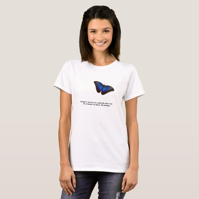 Whisper I Kärlek You Butterfly Tee (Hel framsida)