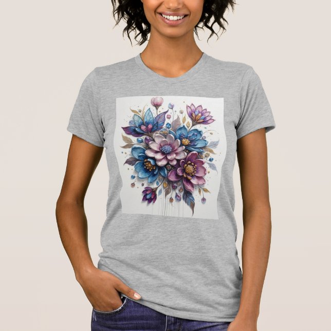 Whisper of Spring Blooms T Shirt (Framsida)