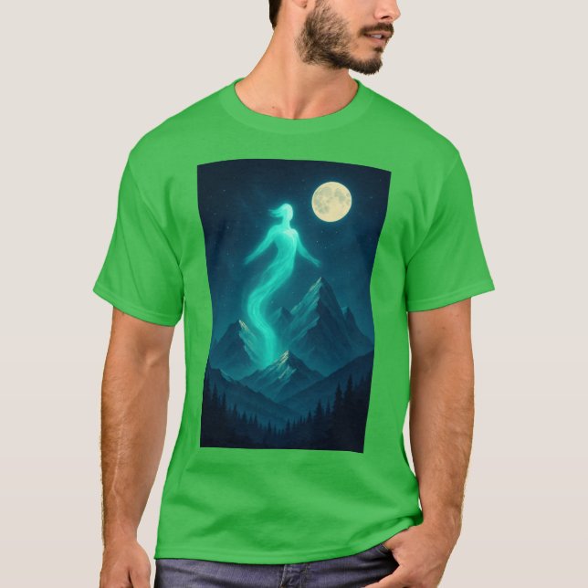 Whisper of the Peaks WildWakeDesigns funny T Shirt (Framsida)