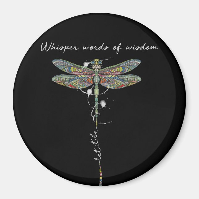Whisper Ord of Wisdom Brocade Dragonfly Magnet (Framsidan)