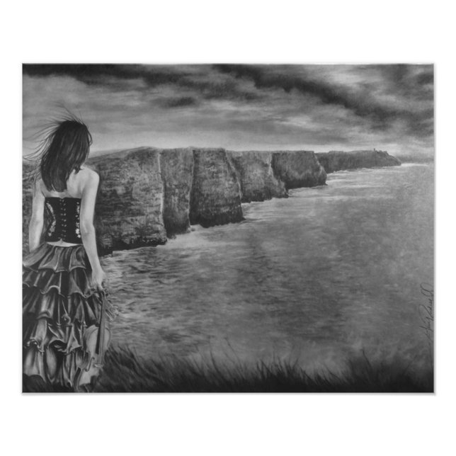 Whisper - The Cliffs of Moher by Gary Rudisill Fototryck (Framsidan)