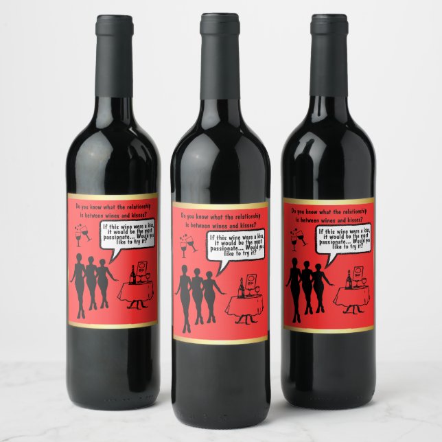 Whisper Your Heart with Custom Wine Labels! Vinflaska Etikett (Flaskor)