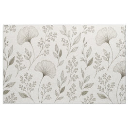 Whispering Botanicals Tyg | Oliv Ginkgo Blommig