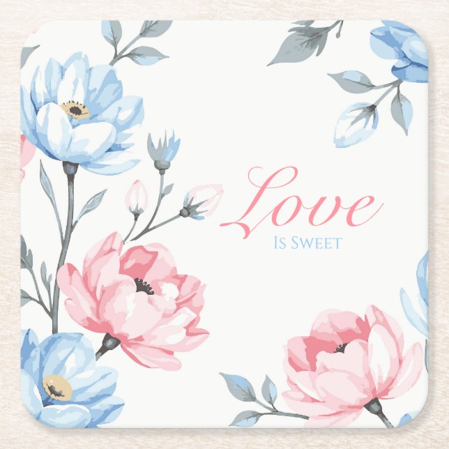 Whispering Garden Underlägg Papper Kvadrat (Framsidan)