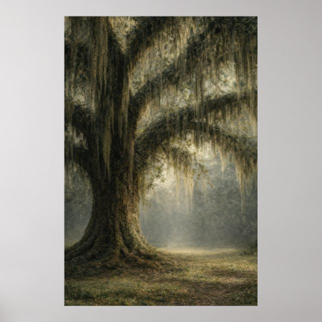 Whispering Oak | Moody Southern Landscape | Poster (Framsidan)