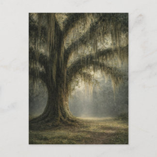 Whispering Oak | Nature Postcard | Moody Woodland  Vykort