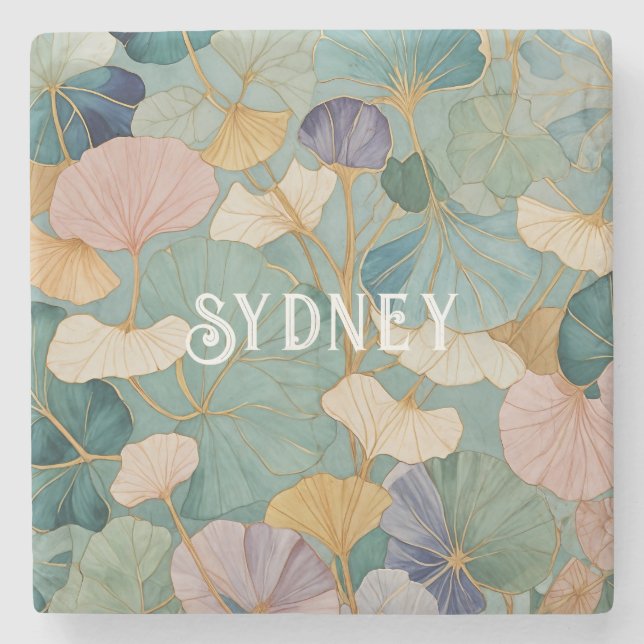 Whispering Pastel Gingko Stenunderlägg (Framsidan)