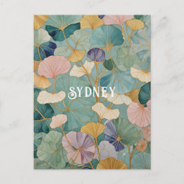 Whispering Pastel Gingko Vykort