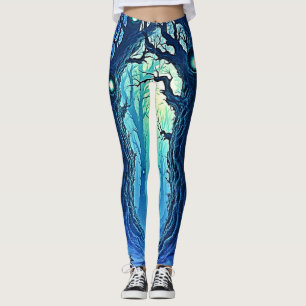 Whispering Skogen Mörk Fantasy Leggings