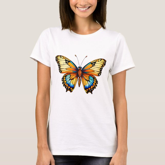 "Whispering Vingar: Gracval Butterfly T-Shirt Des (Framsida)