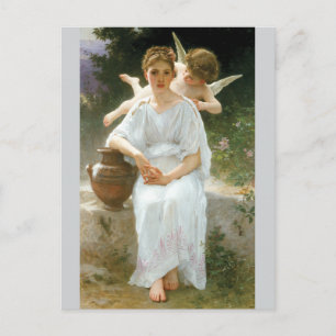 Whisperings av kärlek vid Bouguereau Vykort