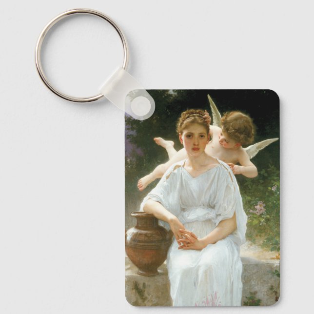 Whisperings of Kärlek, First Reverie by Bouguereau Nyckelring (Framsida)