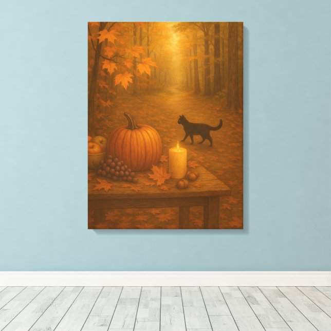 Whisperlight - Autumn Forest Canvastryck (Insitu (trägolv))