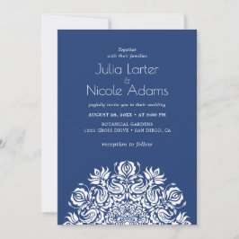 Whispers Lake Swan Lotus Flowers Mandala Wedding Inbjudningar