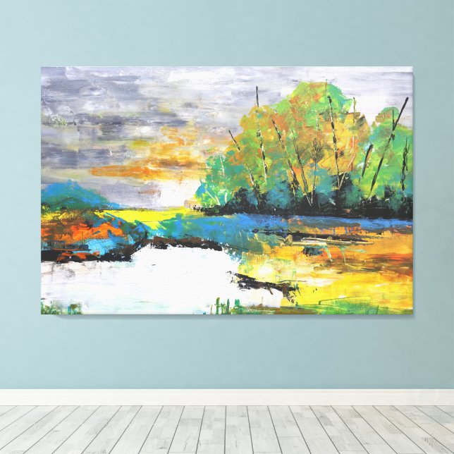 Whispers Of Autumn, Landscape Art,  Canvastryck (Insitu (trägolv))