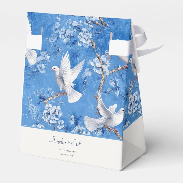 Whispers of Doves, Blue Botanical, Presentaskar (Baksidan Sidan)