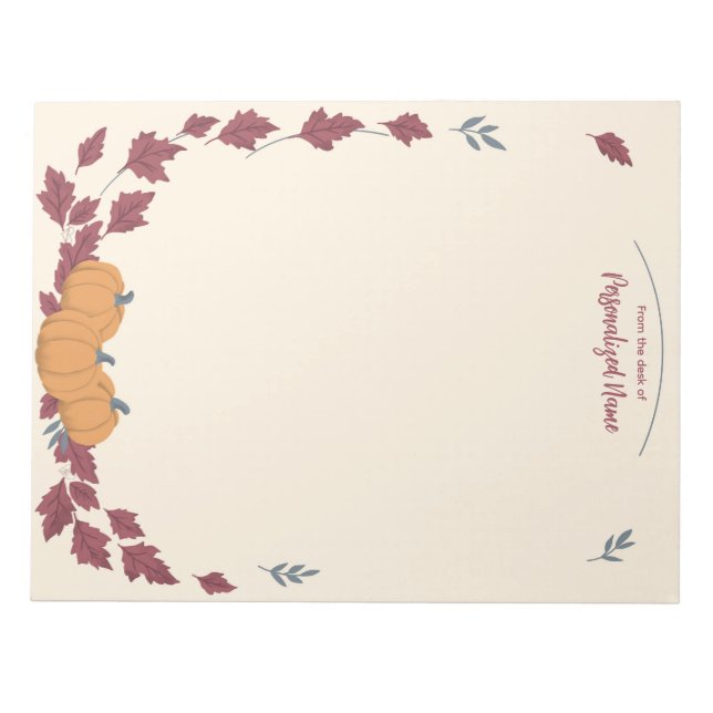 Whispers Of Fall Unlined Anteckningsblock (Framsida)