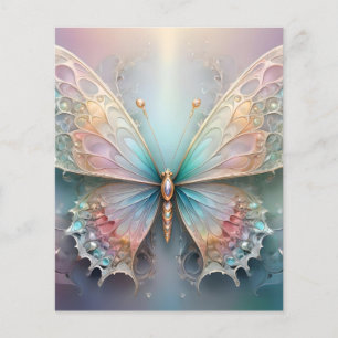 Whispers of Färg: Pastel Fractal Butterfly Dream Flygblad