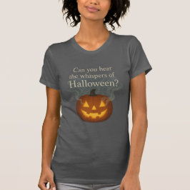 Whispers of Halloween Glowing Pumpkin Art T Shirt