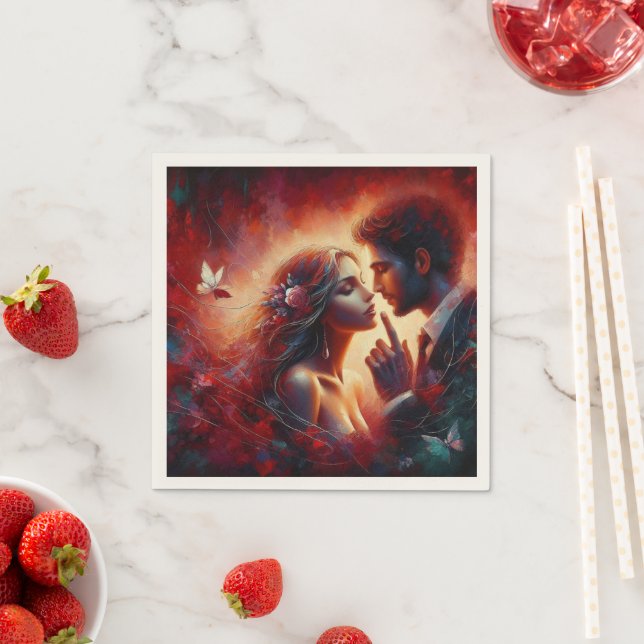 Whispers of Kärlek Valentine Pappersservett - Roma (Insitu)