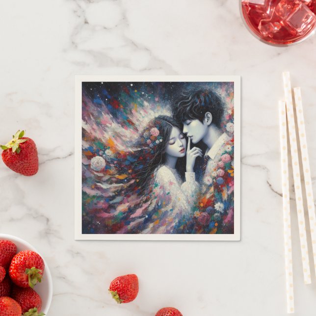 Whispers of Kärlek Valentine Pappersservett - Roma (Insitu)