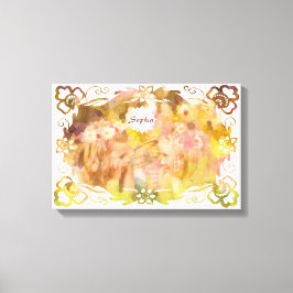 Whispers of Magic: Two Fairy Friends in a Garden Canvastryck