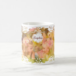 Whispers of Magic: Two Fairy Friends in a Garden Kaffemugg