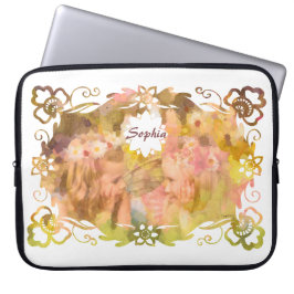 Whispers of Magic: Two Fairy Friends in a Garden Laptop Fodral