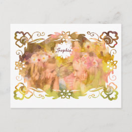 Whispers of Magic: Two Fairy Friends in a Garden Vykort