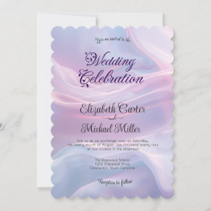 Whispers of Silke: Dreamy Pastel Vinkarare Rosa Bl Inbjudningar