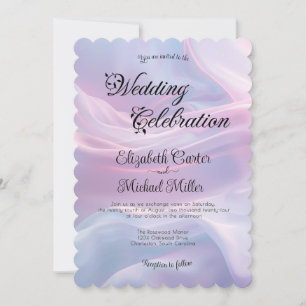 Whispers of Silke: Dreamy Pastel Vinkarare Rosa Bl Inbjudningar