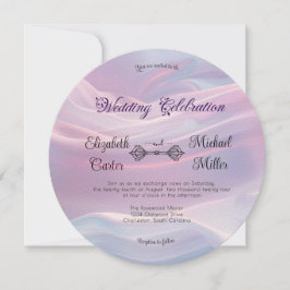 Whispers of Silke: Dreamy Pastel Vinkarare Rosa Bl Inbjudningar