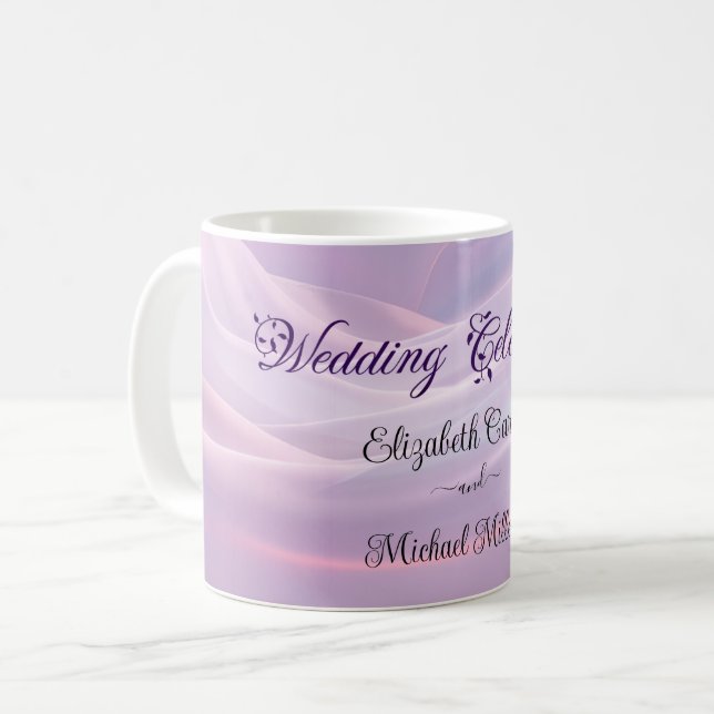 Whispers of Silke: Dreamy Pastel Vinkarare Rosa Bl Kaffemugg (Framsida vänster)
