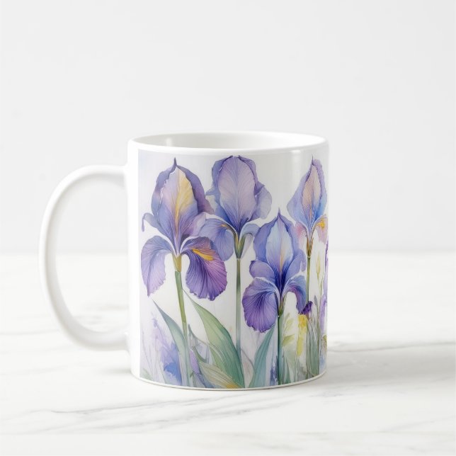Whispers of Spring – Iris Bloom II Mug Kaffemugg (Vänster)