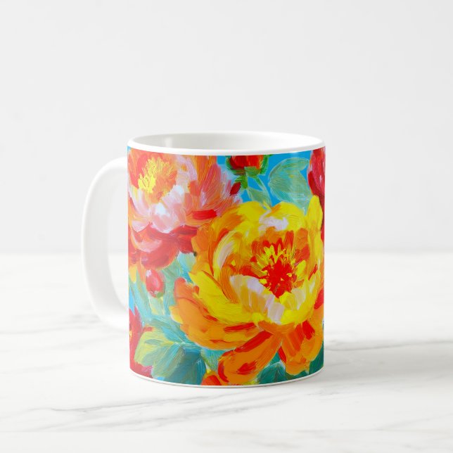 Whispers of Spring – Iris Bloom II Mug Kaffemugg (Framsida vänster)