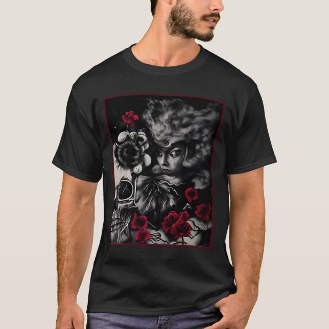 "Whispers of the Crimson Bloom" T Shirt (Framsida)