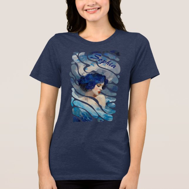 Whispers of the Ocean Goddess T Shirt (Framsida)