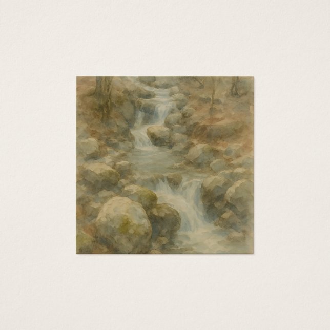 Whispers of the Stream Fyrkantigt Visitkort (Framsida)