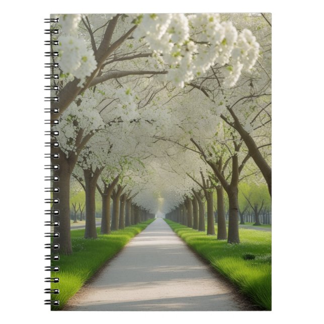 "Whispers of Vår - Blommigt Archway" Anteckningsbok (Framsidan)