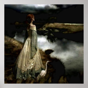 "Whispers on the Vind" av Edward Robert Hughes Poster