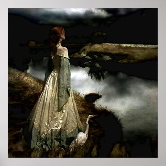 "Whispers on the Vind" av Edward Robert Hughes Poster (Framsidan)